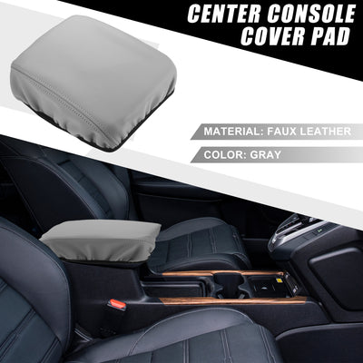 Harfington Car Center Console Seat Armrest Cover Interior Protective Lid Storage Covers Trim for Honda CR-V 2017-2022 Gray