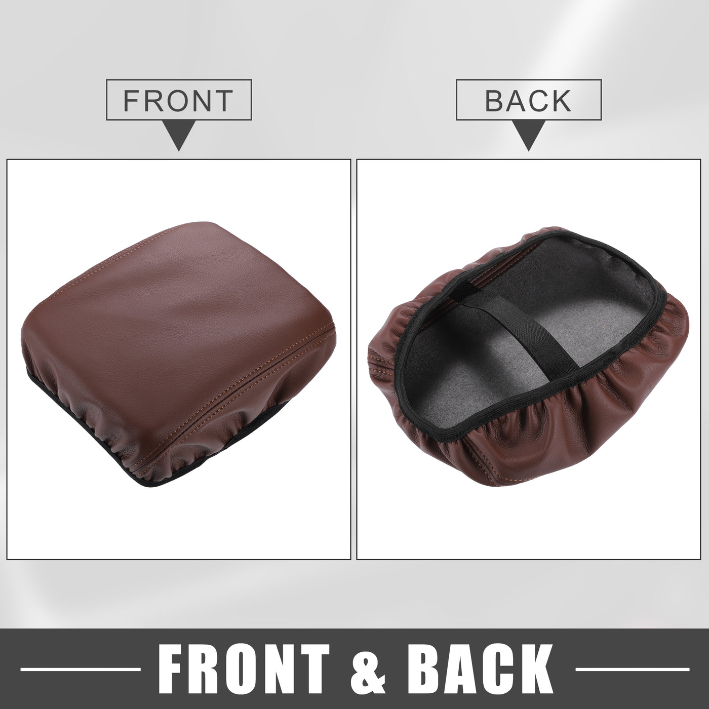 A ABSOPRO Car Center Console Seat Armrest Cover Interior Protective Lid Storage Covers Trim for Honda CR-V 2017-2022 Brown