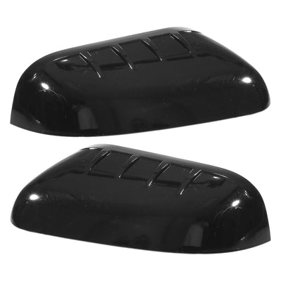 uxcell Uxcell 1 Pair Left Right Gloss Black Top Half Mirror Cover for Ford Explorer 2011-2015