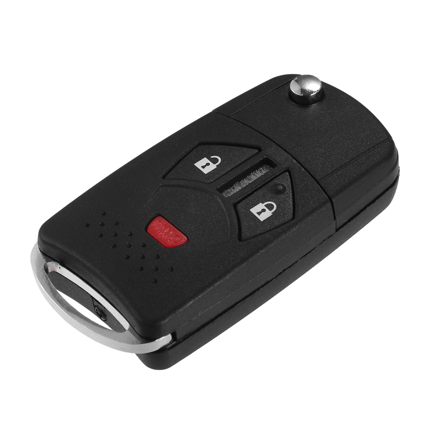 VekAuto 3 Button Keyless Entry Remote Key Shell Cover Compatible for Mitsubishi Eclipse 2007-2010, Durable Black Key Shell with Blade No Chip