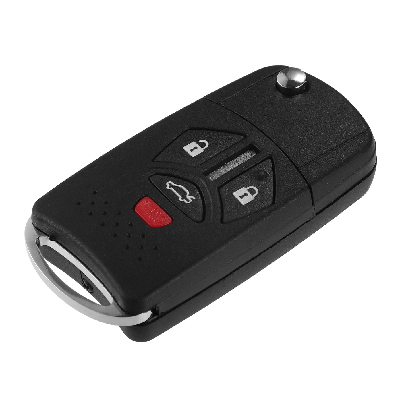 VekAuto 4 Button Keyless Entry Remote Key Shell Cover Compatible for Mitsubishi Eclipse 2007-2010, Durable Black Key Shell with Blade No Chip