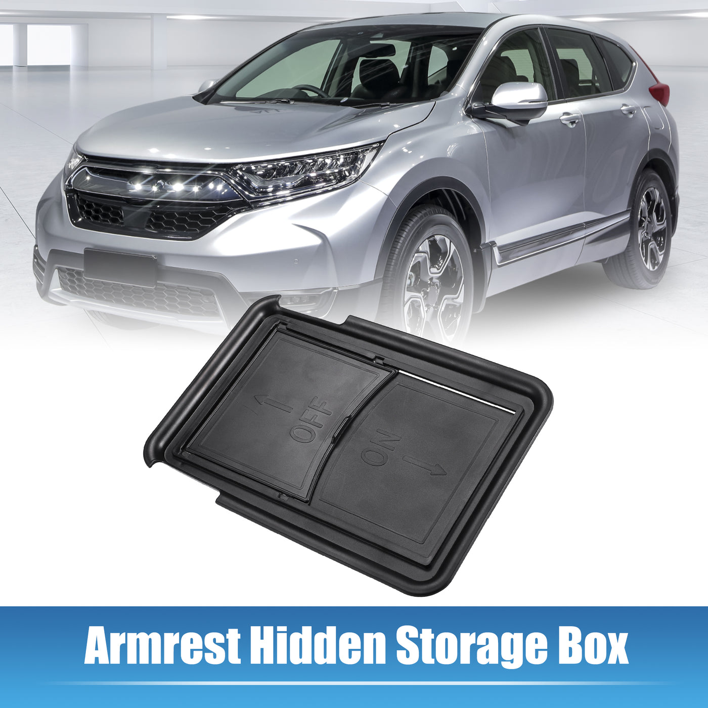 uxcell Uxcell Armrest Hidden Storage Box Center Console Organizer for Honda CRV EX Sport Hybrid EX-L Sport Travel Hybrid 2023 Hidden Storage Box