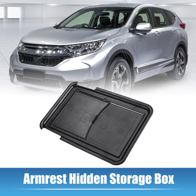 Harfington Uxcell Armrest Hidden Storage Box Center Console Organizer for Honda CRV EX Sport Hybrid EX-L Sport Travel Hybrid 2023 Hidden Storage Box