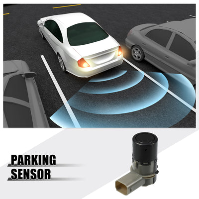 Harfington PDC Reverse Parking Assist Sensor Car Bumper Assist Sensor No.66206989105 for BMW 525i 530i 2004-2007 for BMW 550i 650i M5 M6 Plastic Black