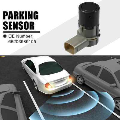 Harfington PDC Reverse Parking Assist Sensor Car Bumper Assist Sensor No.66206989105 for BMW 525i 530i 2004-2007 for BMW 550i 650i M5 M6 Plastic Black