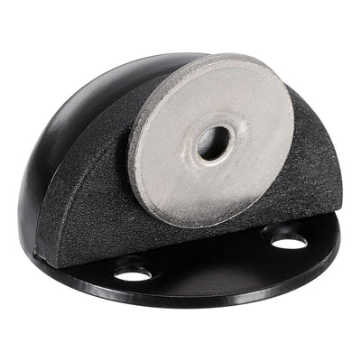 Harfington Uxcell Magnetic Door Stopper Catch, Stainless Steel Floor Door Stops, Black