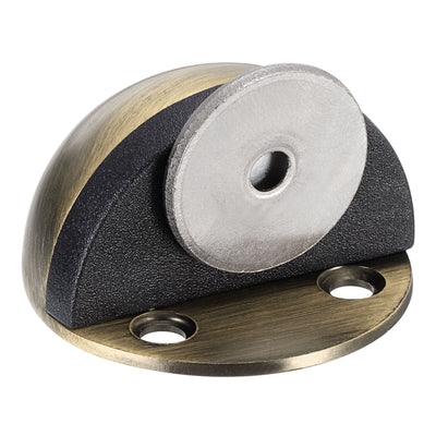 Harfington Uxcell Magnetischer Türstopper Fang, 2 Stück Edelstahl Bodenmontage Türstopper Magnete Türhalter mit Selbstklebend und Schrauben, Bronze Farbe&#10;