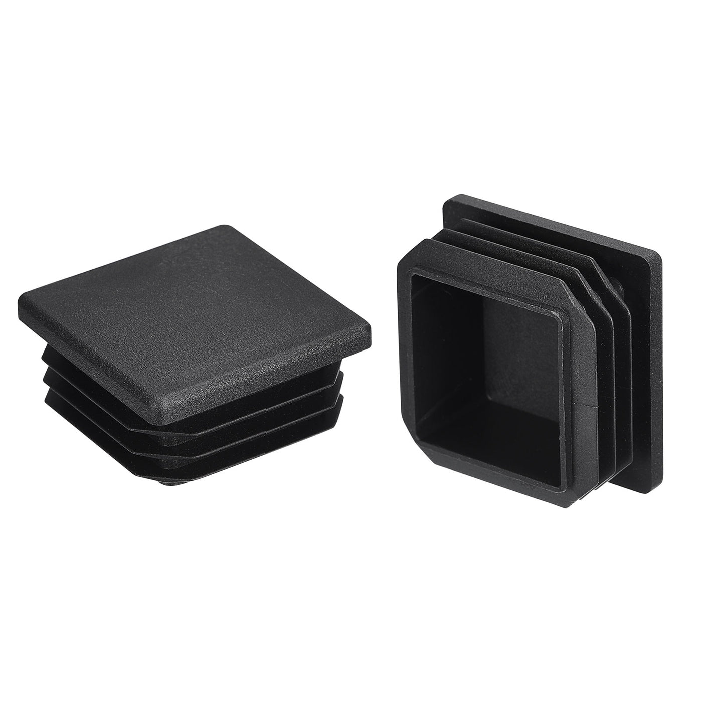 uxcell Uxcell 8Pcs 32x32mm(1.25inch) Plastic Tubing Plug Square Post End Caps Black