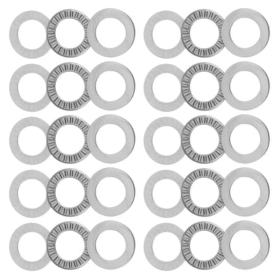 Harfington Uxcell NTA1220 Thrust Needle Roller Bearings 3/4"x1-1/4"x5/64" with Washers 10pcs