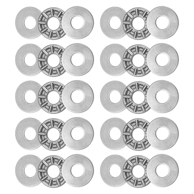 Harfington Uxcell TC411 Axial Nadelrollenlager mit Unterlegscheiben 1/4" Bohrung 11/16" AD 5/64" Dicke 10Stk