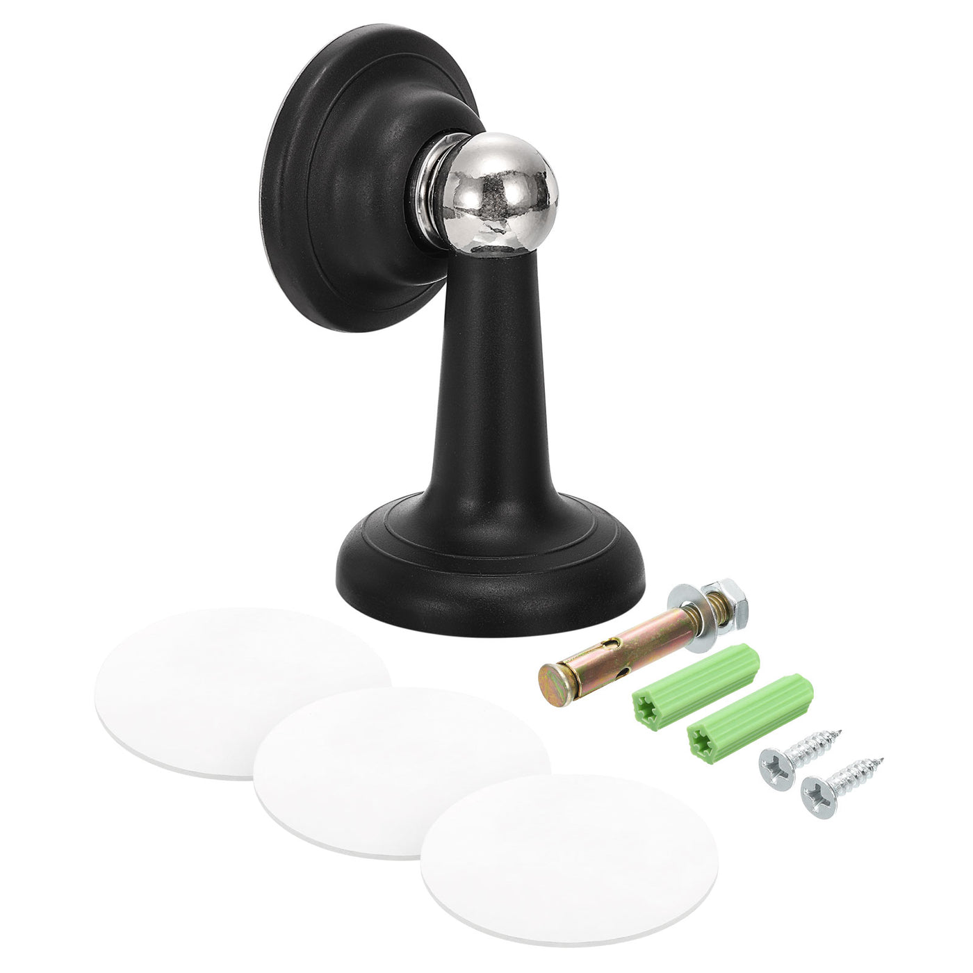 uxcell Uxcell Magnetisch Tür Haftmagnete Türstopper Fangboden Türhalter Wandhalterung Bodenmontage Schwarz