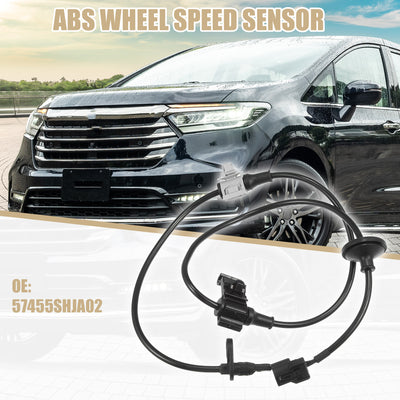 Harfington Uxcell 1pcs Front Left Side ABS Sensor ABS Wheel Speed Sensor for Honda Odyssey 2007-2010 V6 3.5L No.57455SHJA02