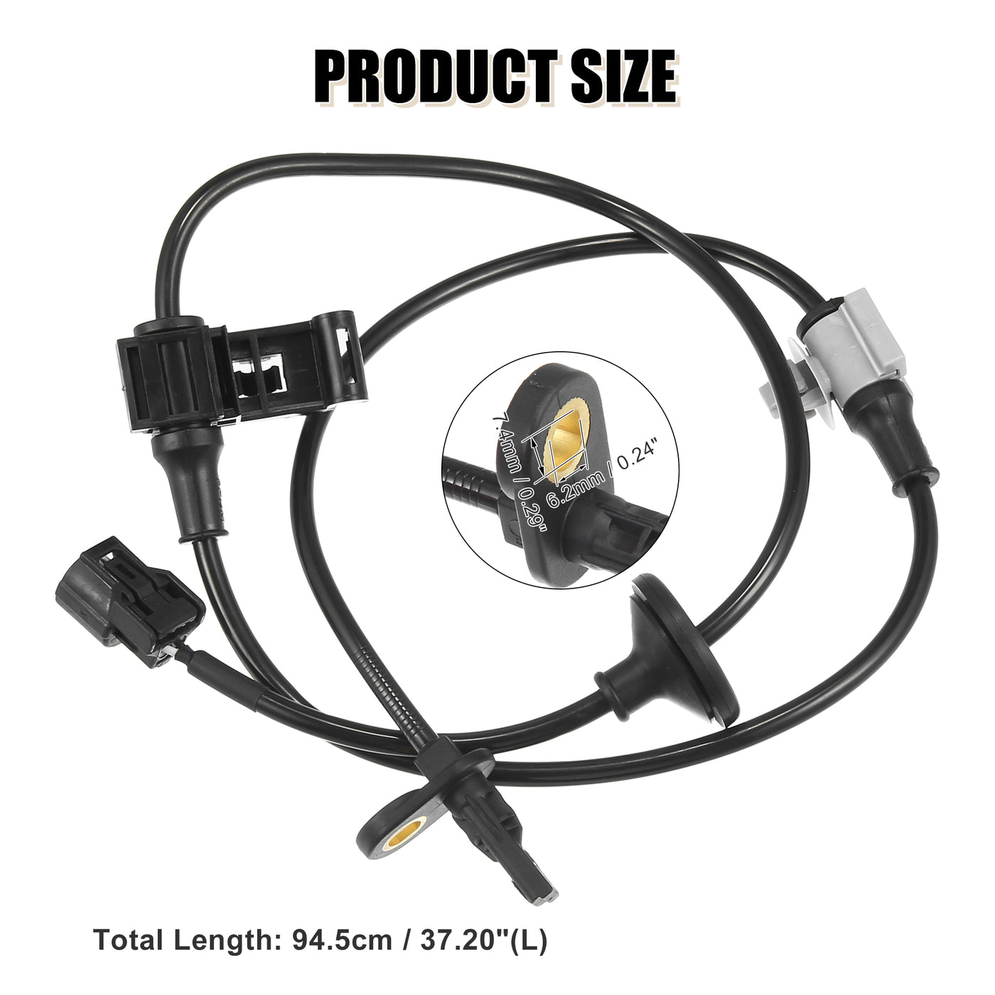 uxcell Uxcell Front Right ABS Sensor Wheel Speed Sensor for Honda Odyssey 2007-2010 V6 3.5L No.57450SHJA02 1pcs