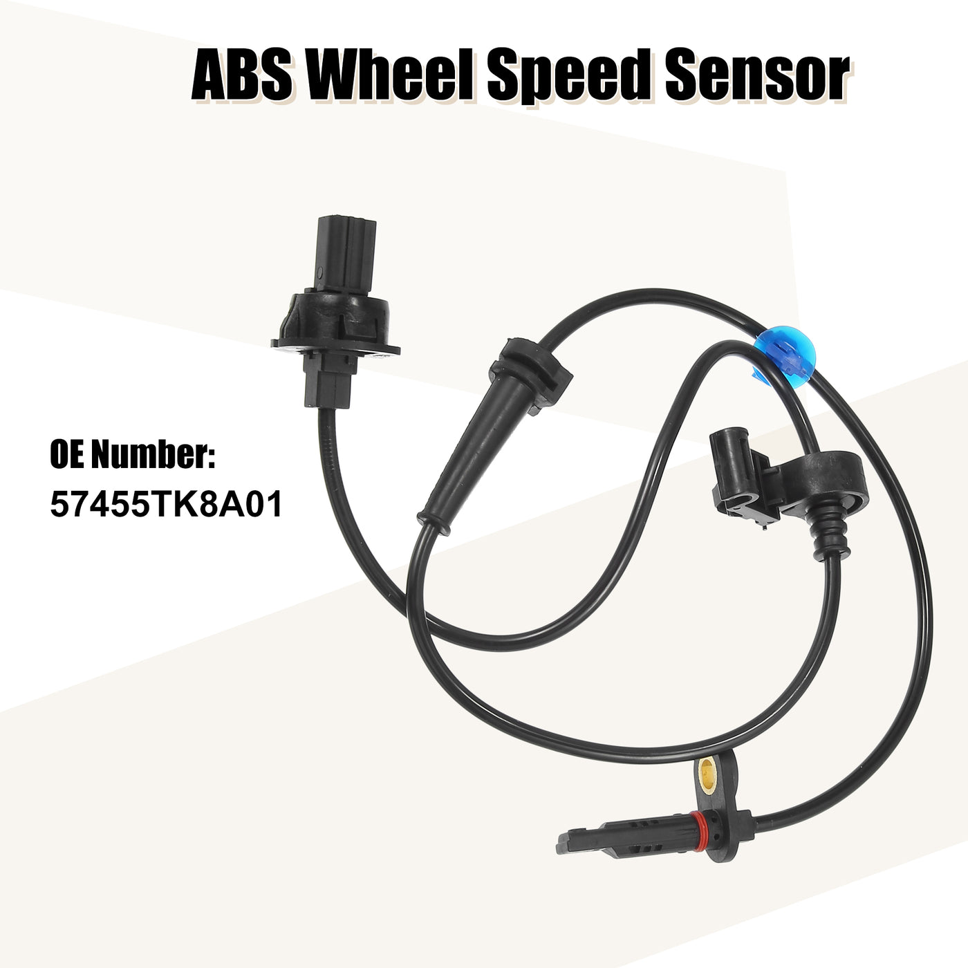 uxcell Uxcell Front Left ABS Sensor Wheel Speed Sensor for Honda Odyssey 2011-2017 V6 3.5L No.57455TK8A01 1pcs