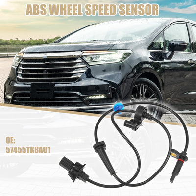 Harfington Uxcell Front Left ABS Sensor Wheel Speed Sensor for Honda Odyssey 2011-2017 V6 3.5L No.57455TK8A01 1pcs