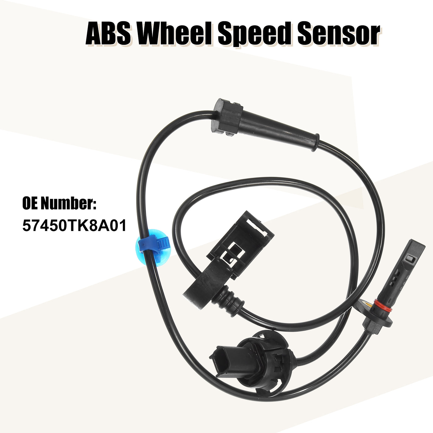 uxcell Uxcell Front Right Side ABS Sensor ABS Wheel Speed Sensor for Honda Odyssey 2011-2017 V6 3.5L No.57450TK8A01 1Pc