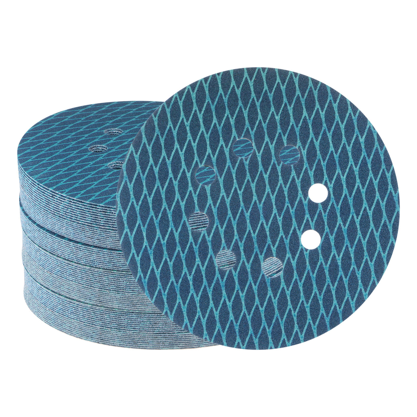 Harfington 70pcs Diamond Shape Sanding Discs 6" 150 Grit Hook & Loop Rhomb Sandpaper 8 Hole