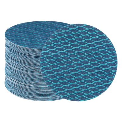 Harfington 70pcs Diamond Shape Sanding Discs 5 Inch 100 Grit Hook & Loop Rhomb Sandpaper