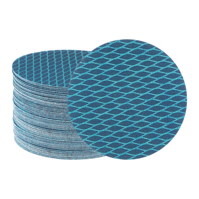 Harfington 70pcs Diamond Shape Sanding Discs 5 Inch 180 Grit Hook & Loop Rhomb Sandpaper