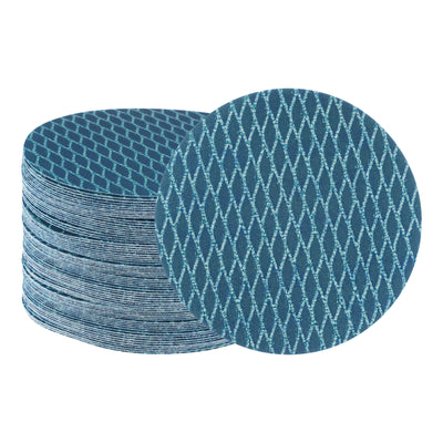 Harfington 70pcs Diamond Shape Sanding Discs 5 Inch 320 Grit Hook & Loop Rhomb Sandpaper