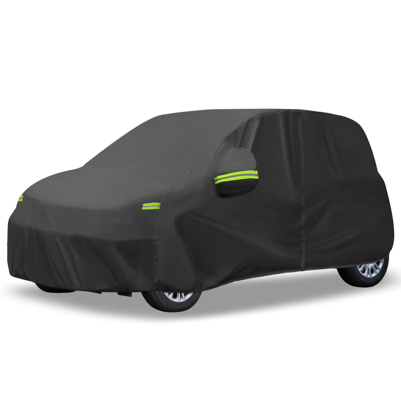 uxcell Uxcell for Fiat Panda 2003-2022 Cover Waterproof Car Cover Outdoor Full Car Cover All Weather Protection Rain Sun Protection with Zipper Black