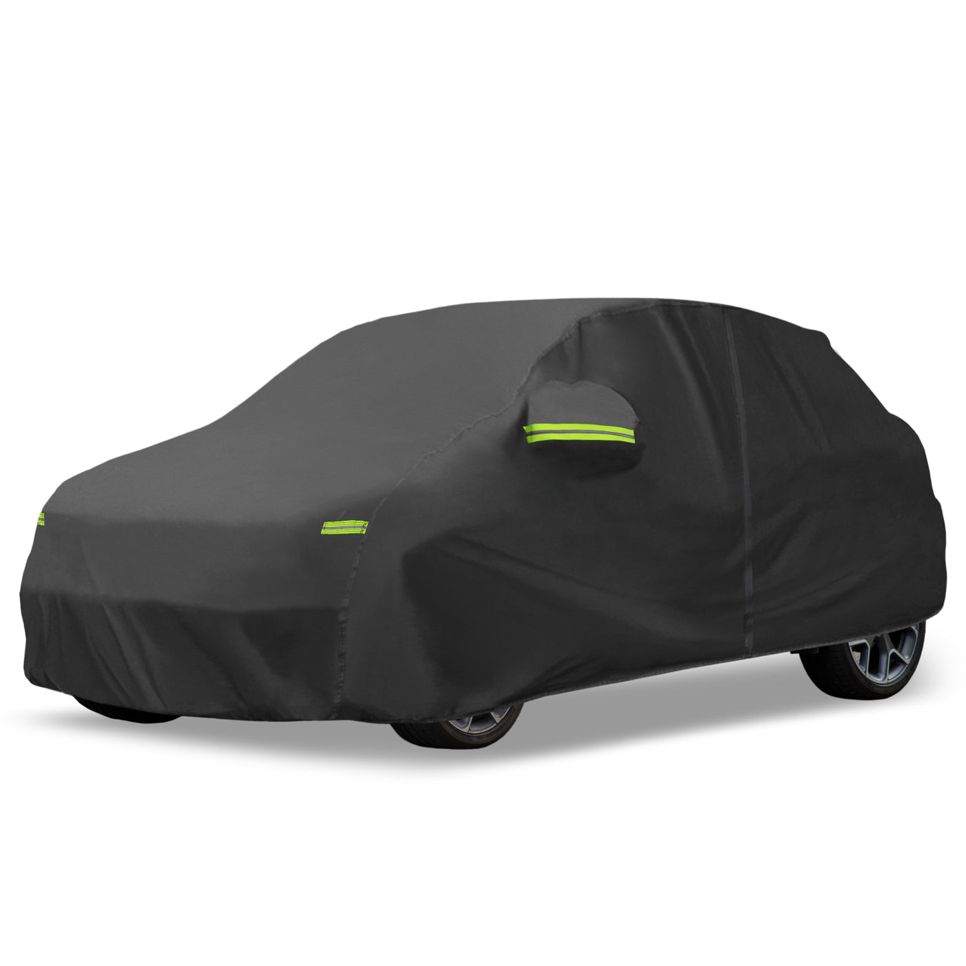 uxcell Uxcell for Fiat 500X 2015-2023 Cover Waterproof Car Cover Outdoor Full Car Cover All Weather Protection Rain Sun Protection with Zipper Black