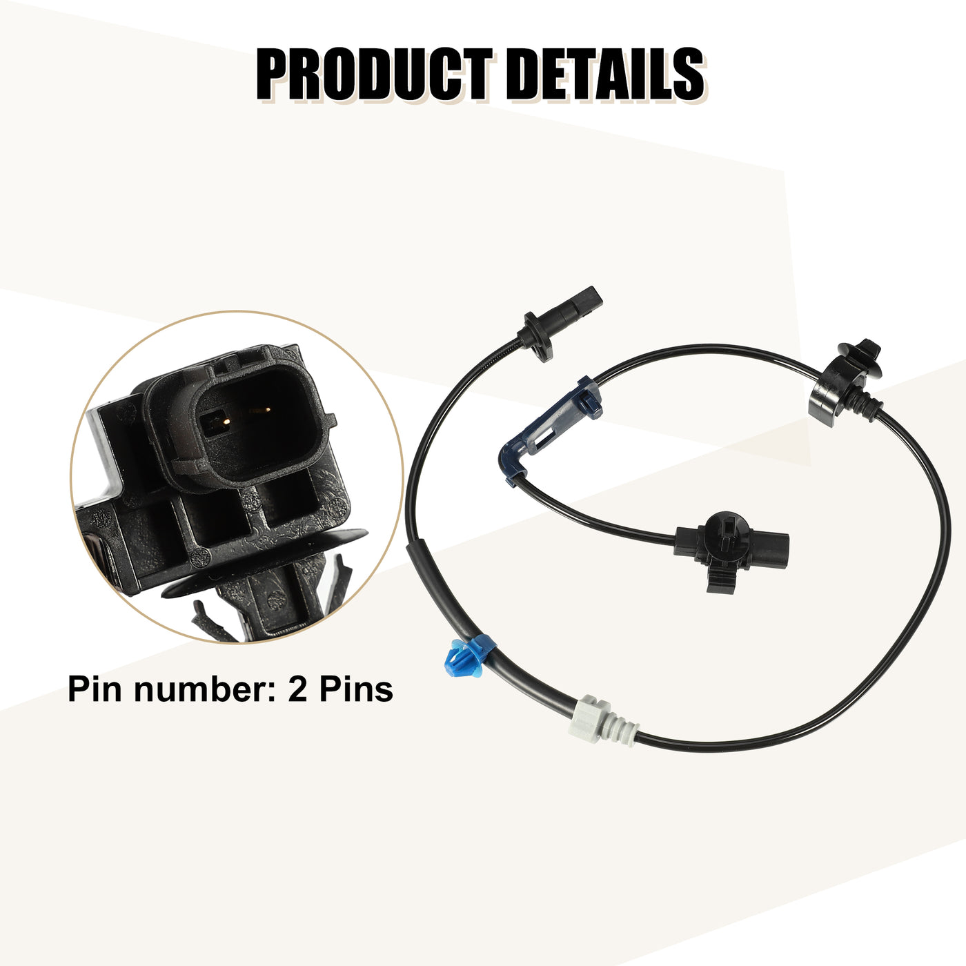 uxcell Uxcell Front Right Side ABS Wheel Speed Sensor No.57450-STK-A01 for Honda RDX 2007-2012