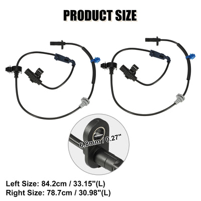 Harfington Uxcell Front Left & Right Side ABS Wheel Speed Sensor No.57455-STK-A01/57450-STK-A01 for Honda RDX 2007-2012