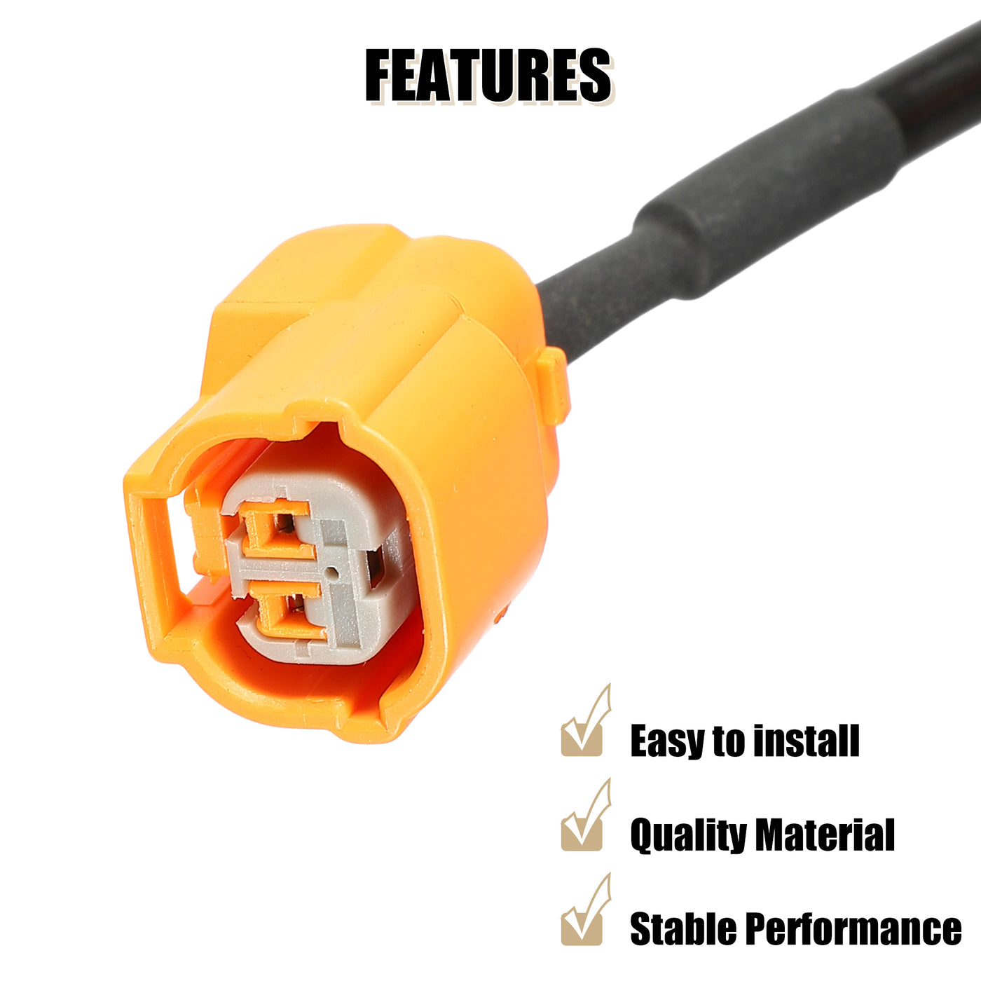 uxcell Uxcell 4pcs ABS Wheel Speed Sensor No.57450SEPA01/57470SEPA01/57455SEPA01/57475SEPA01 for Honda for Acura TL 2004-2008