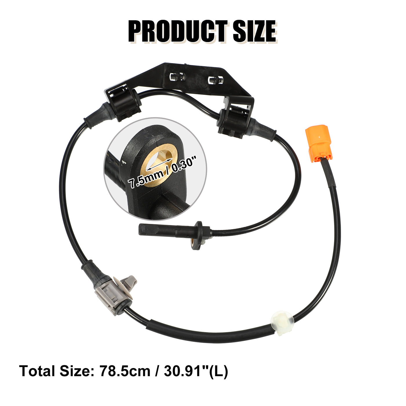 uxcell Uxcell No.57475SCVA01 ABS Wheel Speed Sensor Rear Left for Honda Element 2003-2011