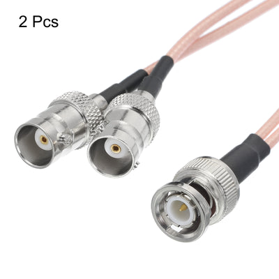 Harfington RG316 Coaxial Cables BNC Splitter Cable BNC Male to Dual BNC Female Low Loss Coaxial Cable