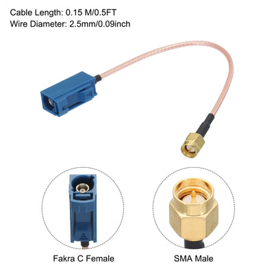 Harfington RG316 Coaxial Cables SMA Male to C Female Low Loss Coaxial Cable