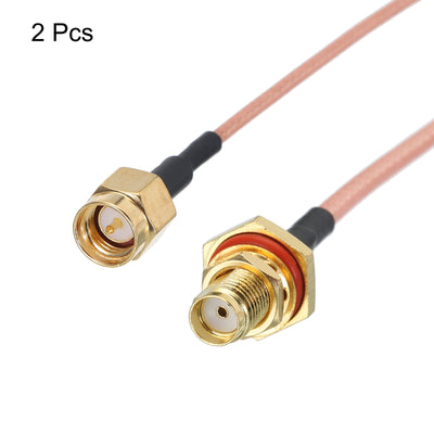 Harfington RG316 Coaxial Cables SMA Male to SMA Female Bulkhead Low Loss Coaxial Cable