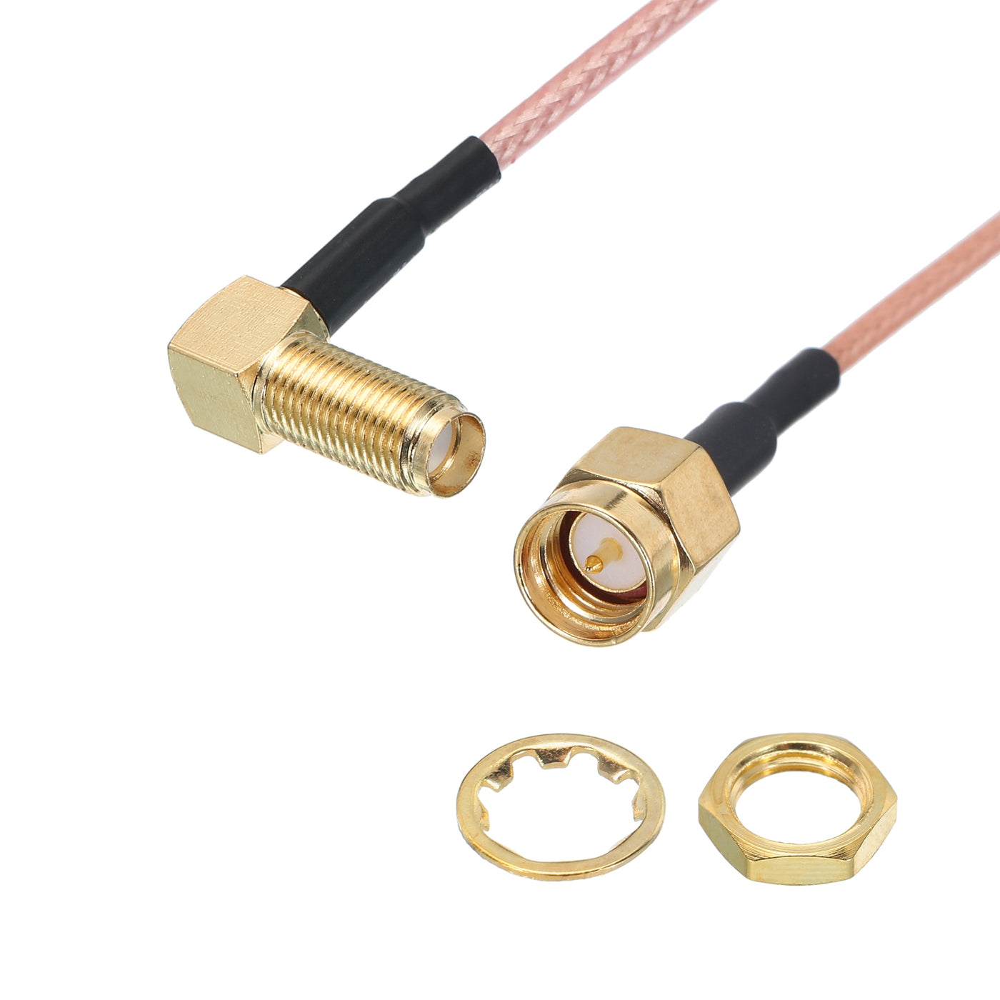 Harfington RG316 Coaxial Cables SMA Male to SMA Female Right Angle Low Loss Coaxial Cable