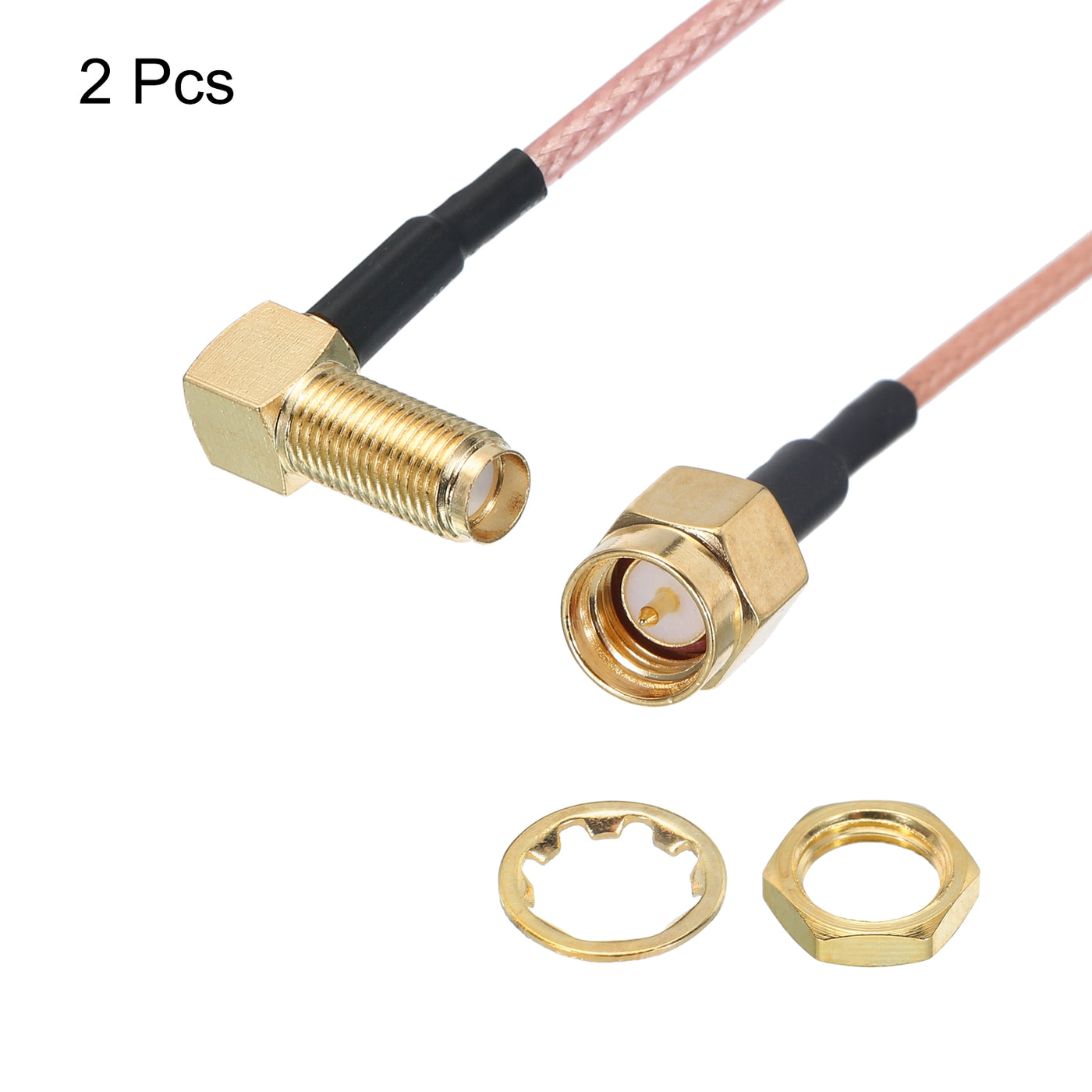 Harfington RG316 Coaxial Cables SMA Male to SMA Female Right Angle Low Loss Coaxial Cable