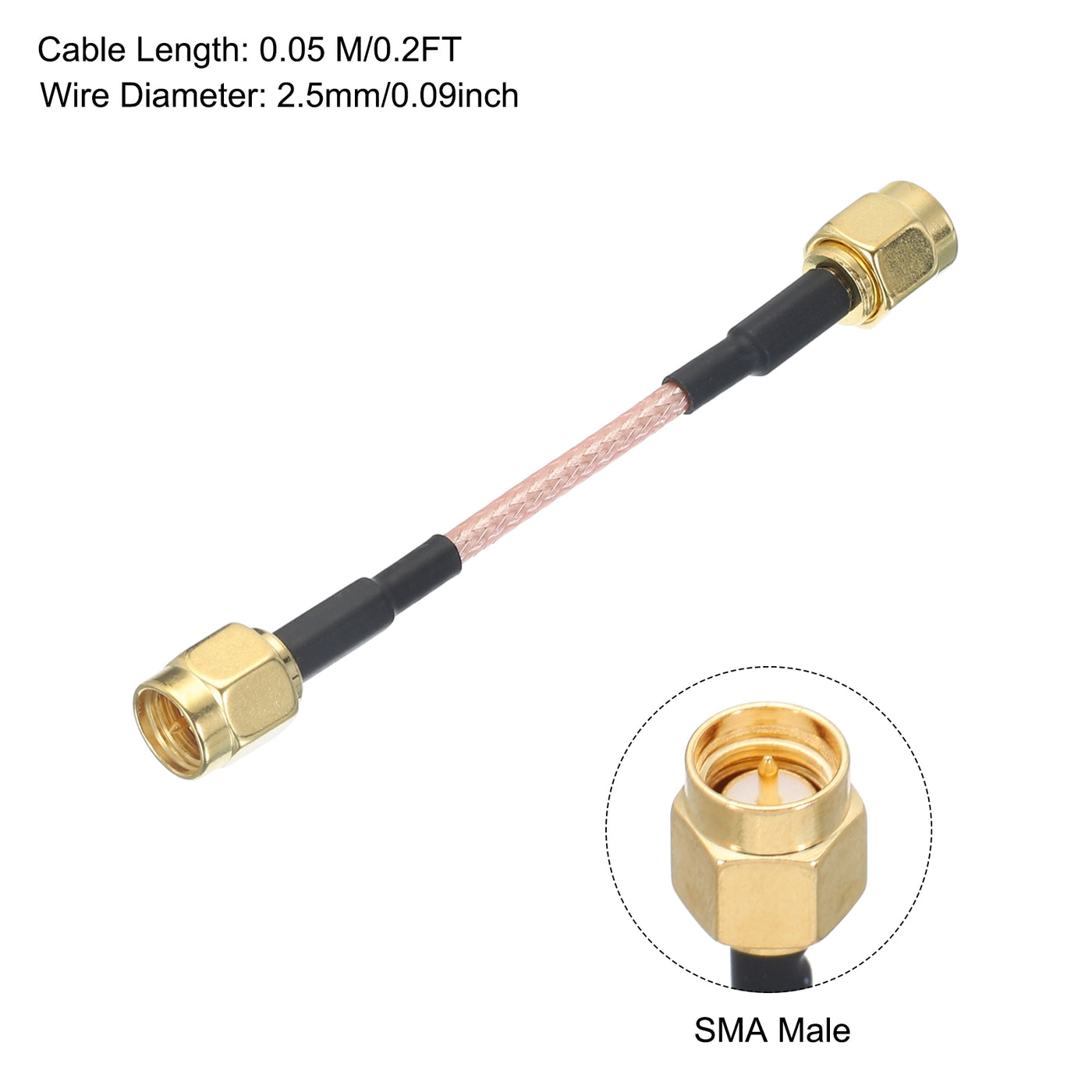 Harfington RG316 Coaxial Cables SMA Male to SMA Male Low Loss Coaxial Cable