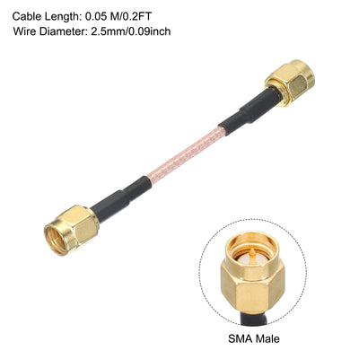 Harfington RG316 Coaxial Cables SMA Male to SMA Male Low Loss Coaxial Cable