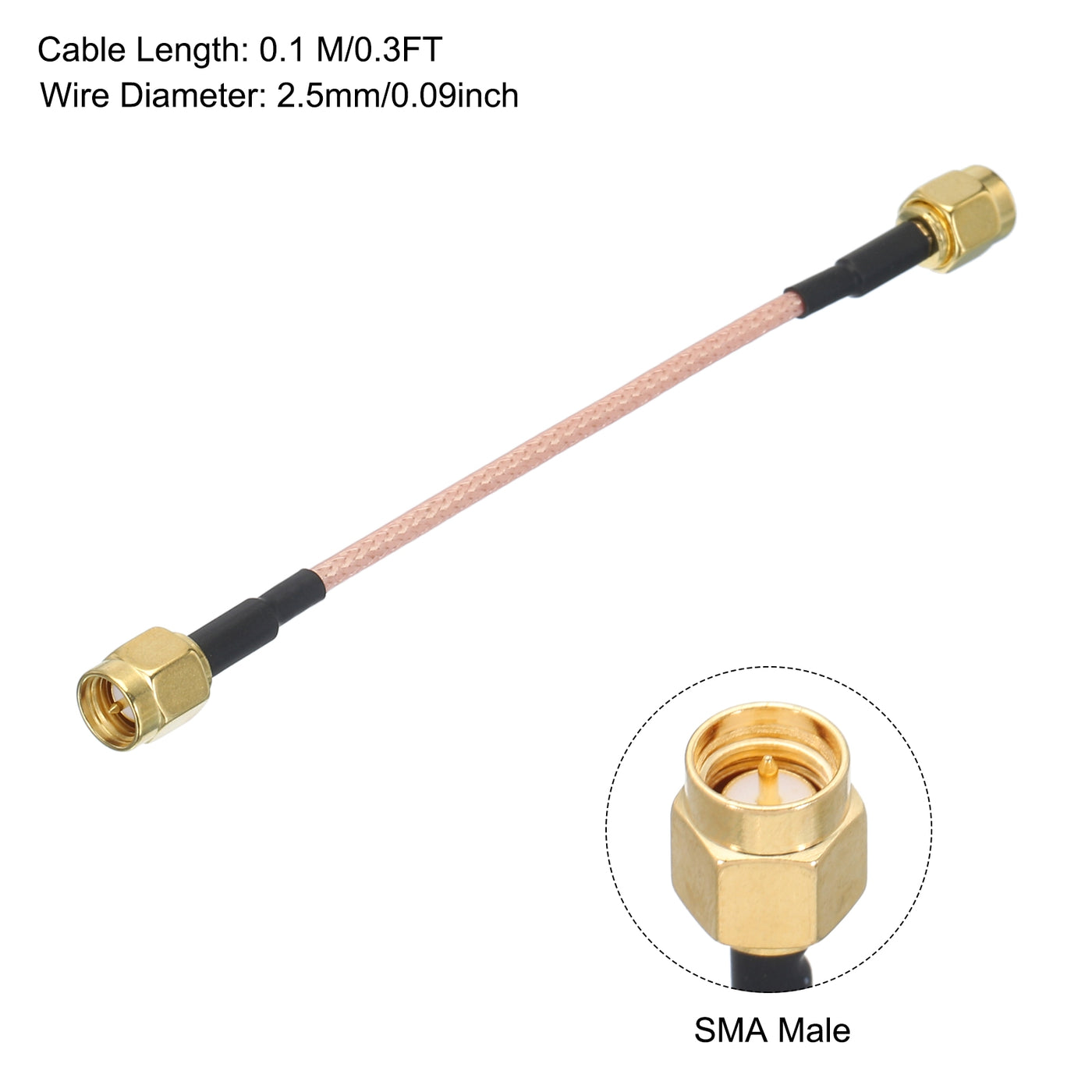 Harfington RG316 Coaxial Cables SMA Male to SMA Male Low Loss Coaxial Cables