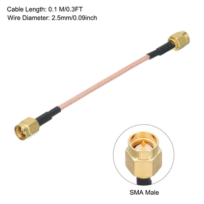 Harfington RG316 Coaxial Cables SMA Male to SMA Male Low Loss Coaxial Cables