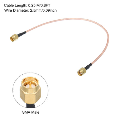 Harfington RG316 Coaxial Cables SMA Male to SMA Male Low Loss Coaxial Cables