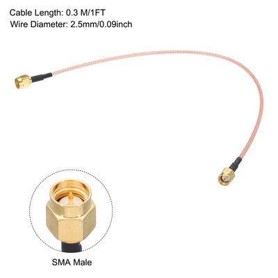 Harfington RG316 Coaxial Cables SMA Male to SMA Male Low Loss Coaxial Cables