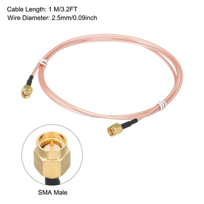 Harfington RG316 Coaxial Cables SMA Male to SMA Male Low Loss Coaxial Cables