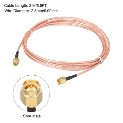 Harfington RG316 Coaxial Cables SMA Male to SMA Male Low Loss Coaxial Cables