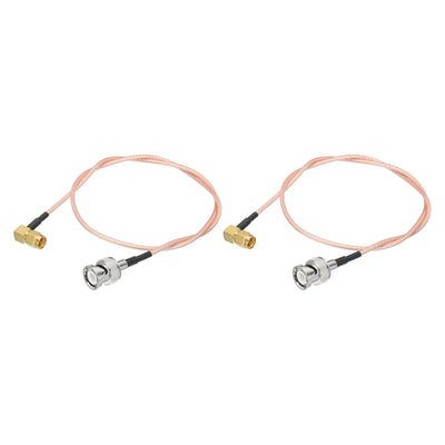 Harfington RG316 Coaxial Cables SMA Male Right Angle to BNC Male Low Loss Coaxial Cable