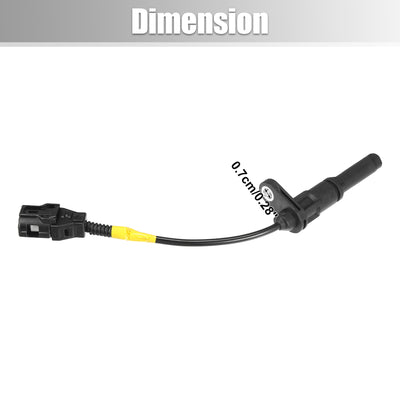 Harfington Uxcell Rear Right Transmission Speed Sensor for Toyota No.8954560040 3 Pins Plastic Metal Black