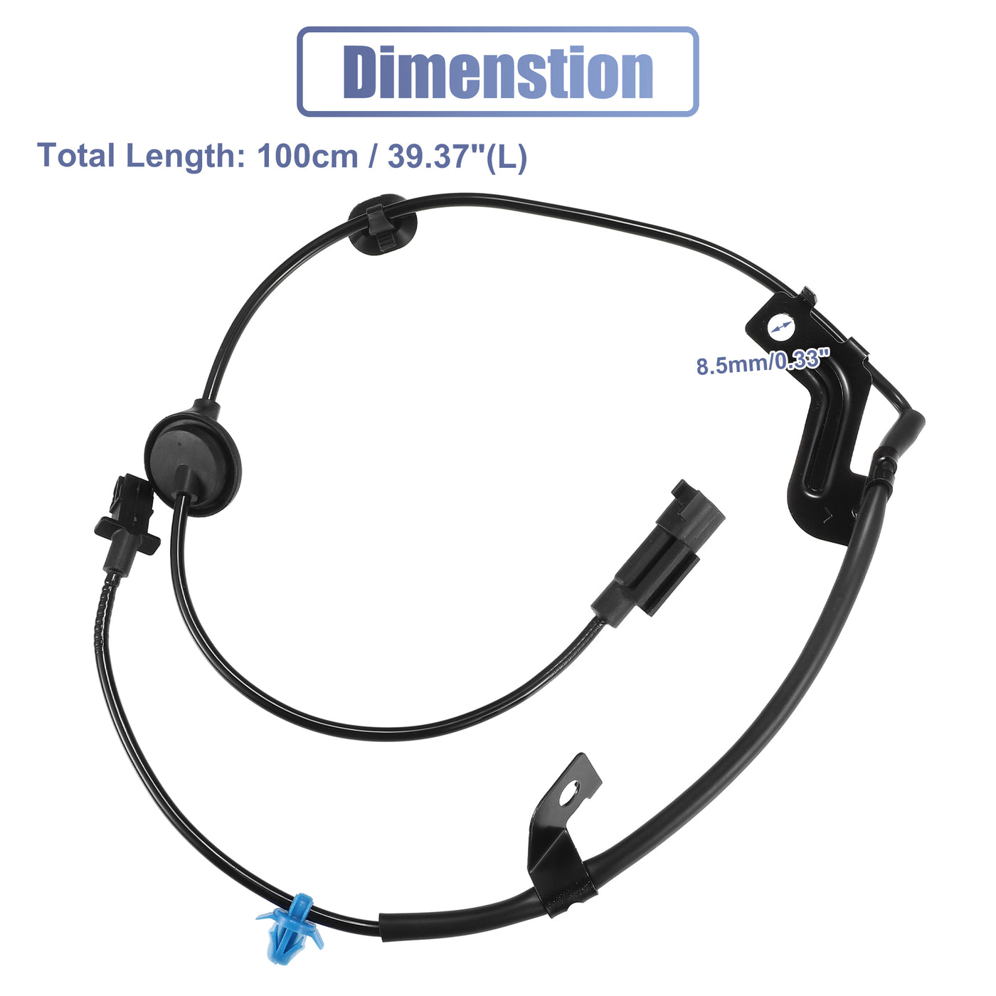 uxcell Uxcell Rear Left ABS Sensor Wheel Speed Sensor No.4670A581 for Mitsubishi Outlander 2008-2013