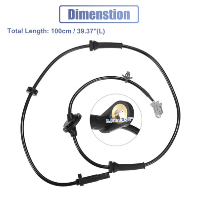 Harfington Uxcell Front Right ABS Sensor Wheel Speed Sensor No.47910CA000 for Nissan Murano 2003-2007