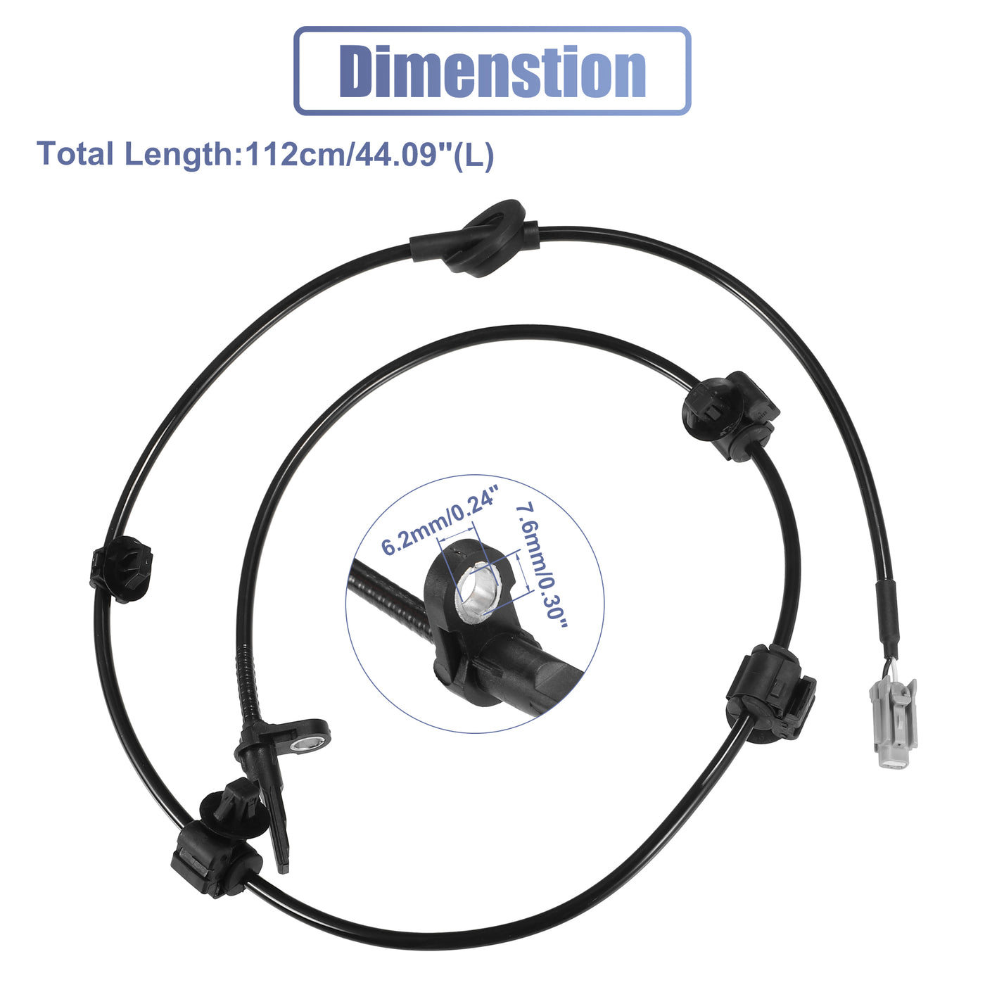 uxcell Uxcell Rear Right ABS Sensor Wheel Speed Sensor No.27540SG020 for Subaru Crosstrek 2016 2017