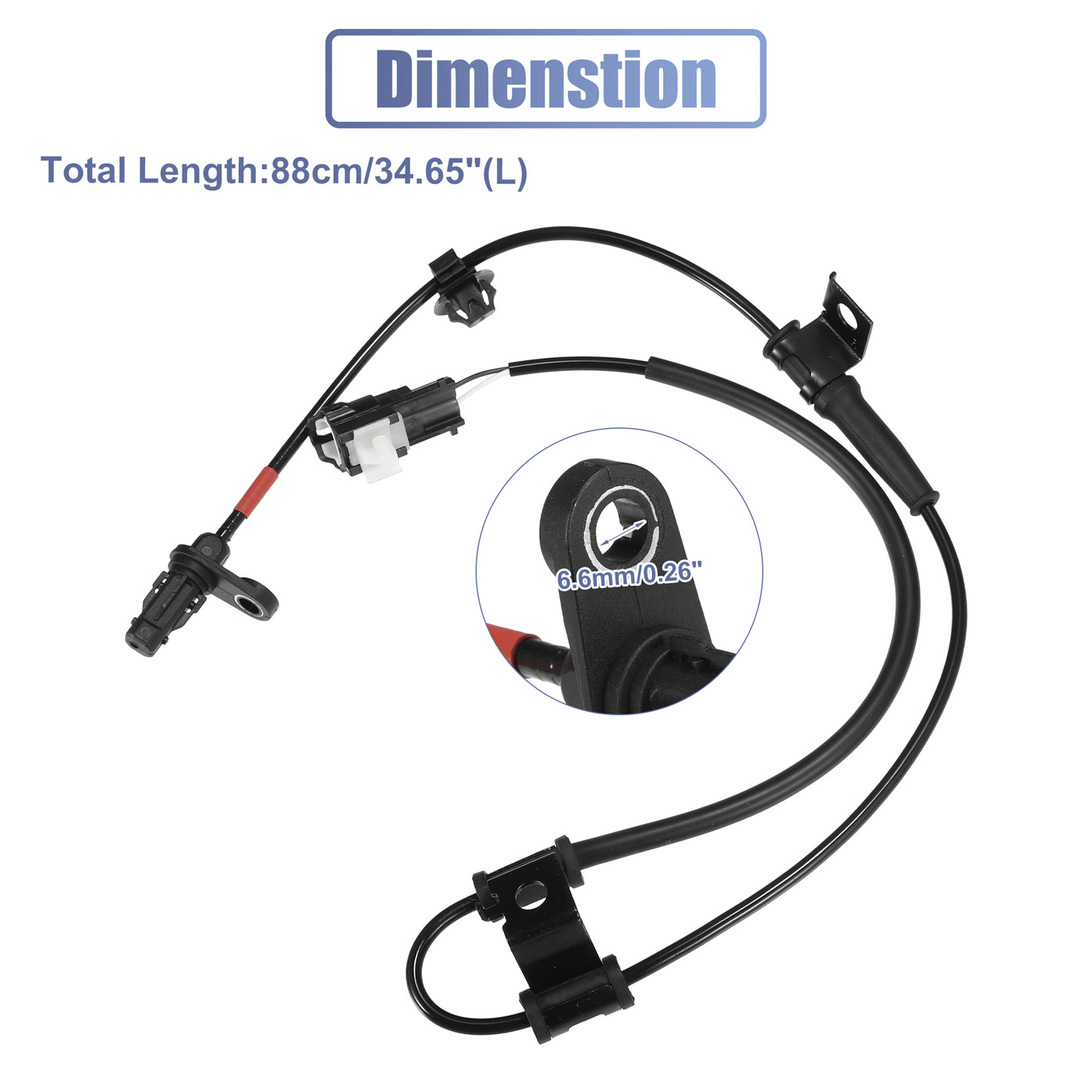 uxcell Uxcell Front Right ABS Sensor Wheel Speed Sensor No.598303S300 for Hyundai Sonata GLS, Limited, SE