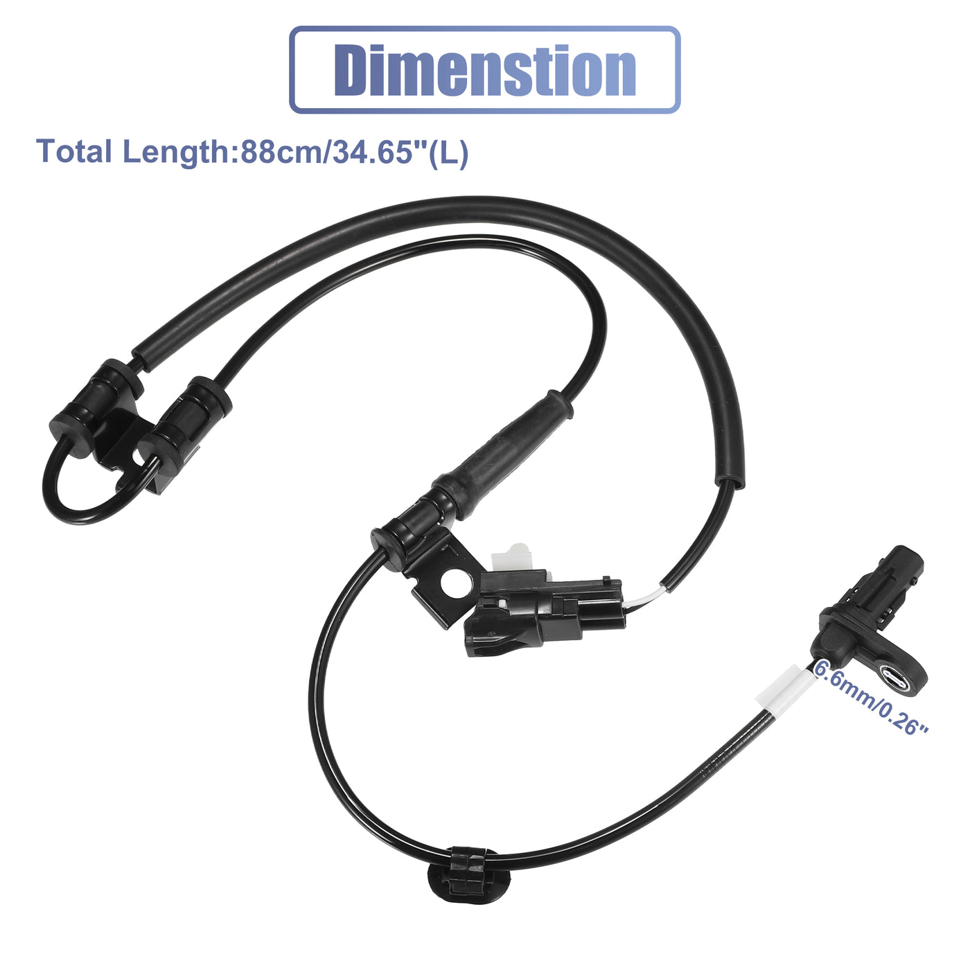 uxcell Uxcell Front Left Right ABS Sensor Wheel Speed Sensor No.598303S300/598103S300 for Hyundai Sonata GLS, Limited, SE